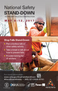 Participate in the National Safety Stand-Down